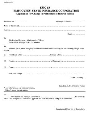 Esic Form 53