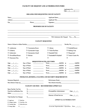 Episd Facility Request  Form