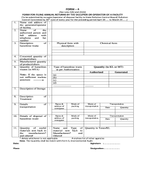 Kspcb Form 4