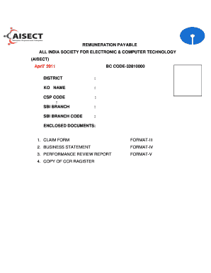 Aisect Csp  Form