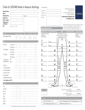 Sigvaris Order Form