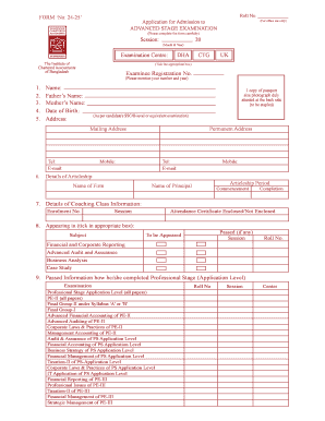 Icab Exam  Form