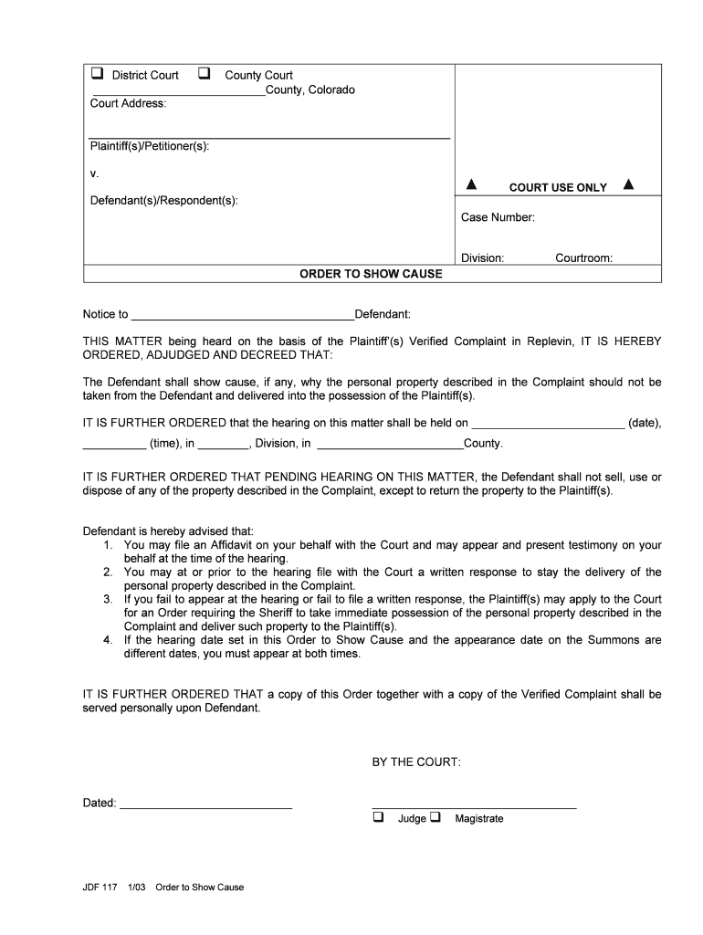 Co Jdf117  Form