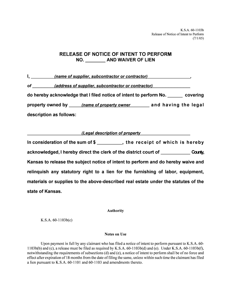  Release of Notice of Intent to Perform Kansas Judicial Council Kansasjudicialcouncil 2005-2024