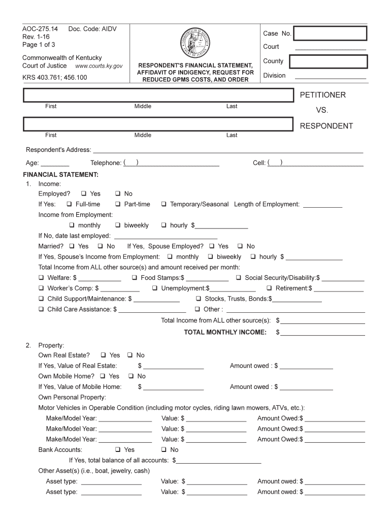 Ky Gpms Form