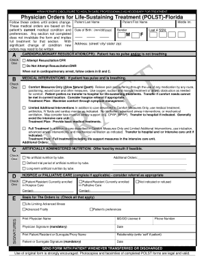 Florida Polst Form