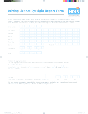  Eyesight Report Form 2013