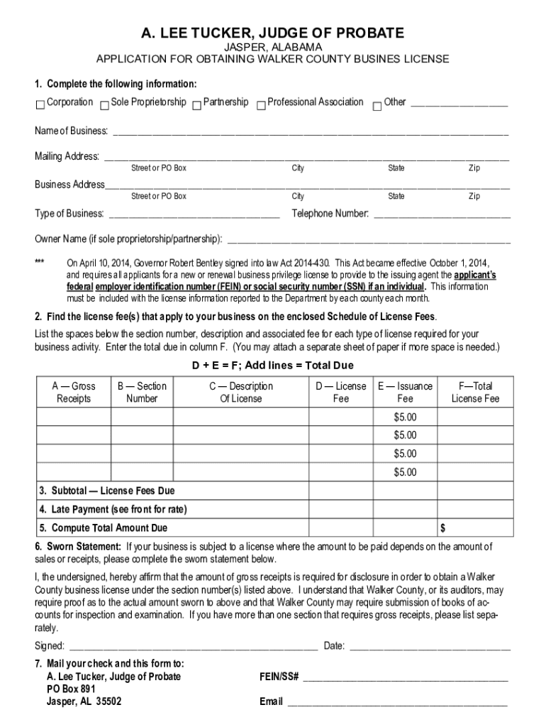 New Business License Form Pub