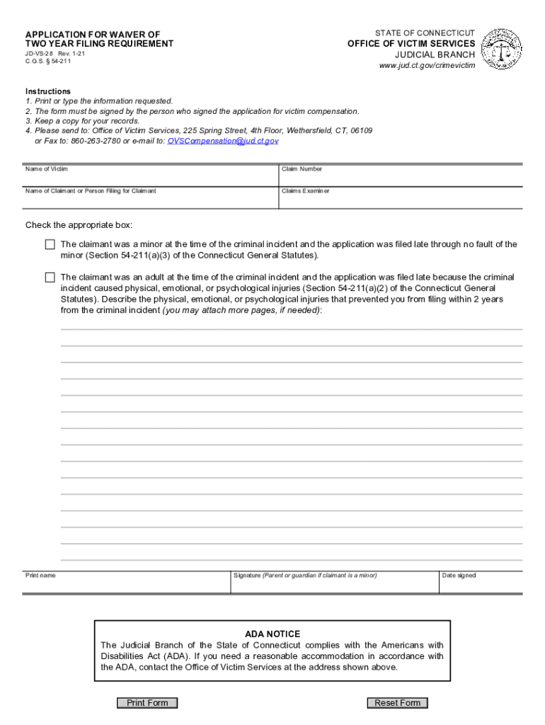 TWO YEAR FILING REQUIREMENT  Form