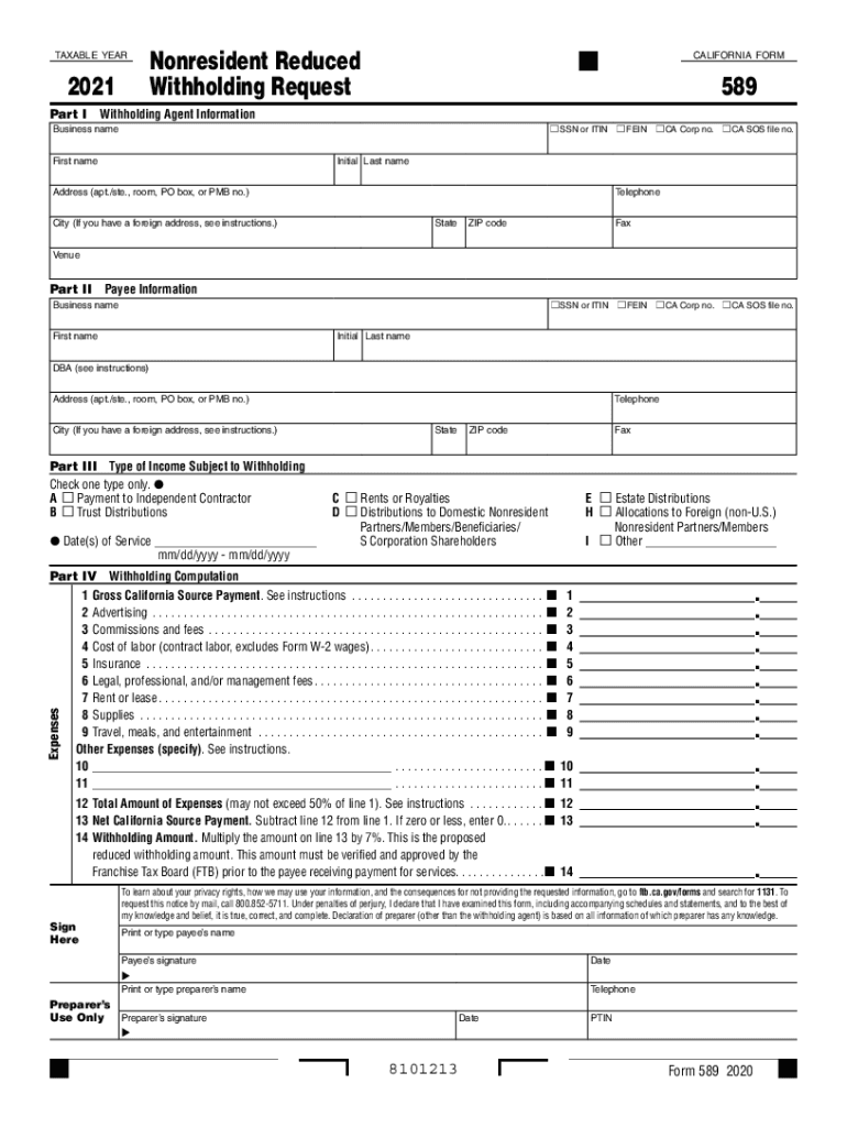 Ca 589  Form