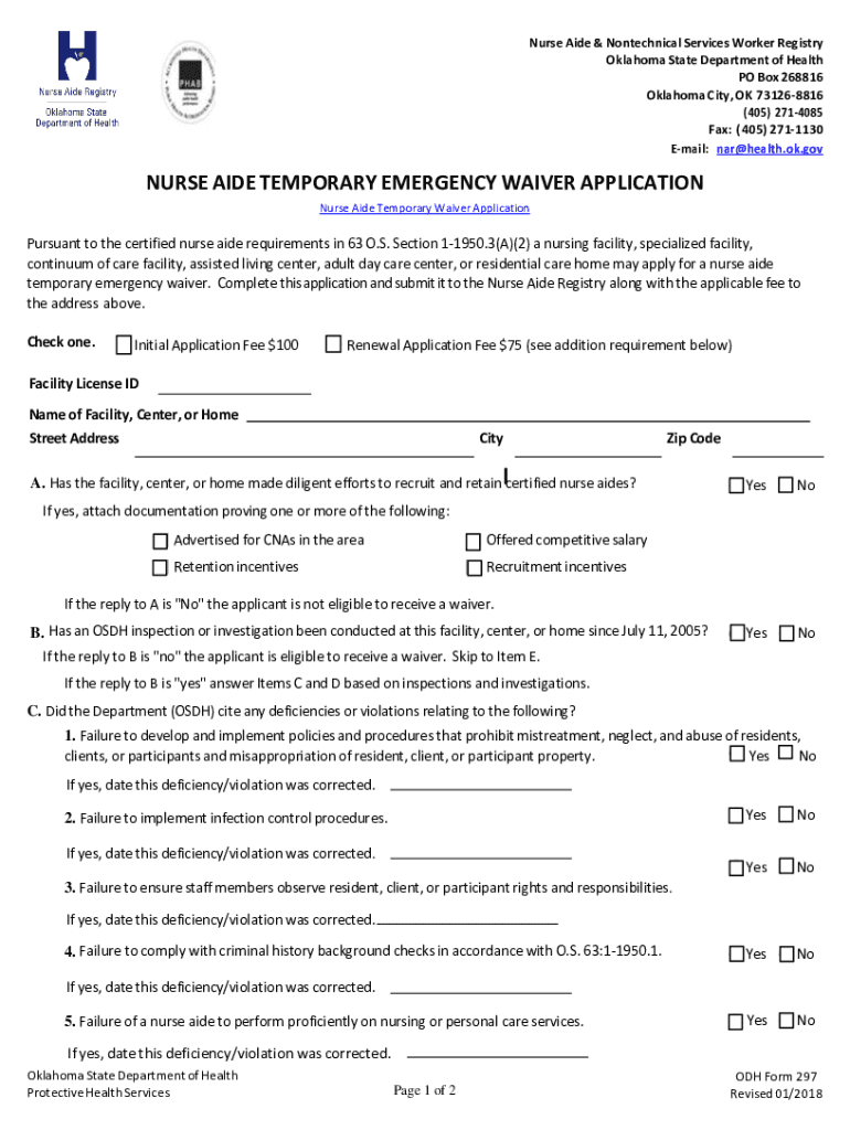  Nurse Aide & Nontechnical Services Worker Registry 2018-2024