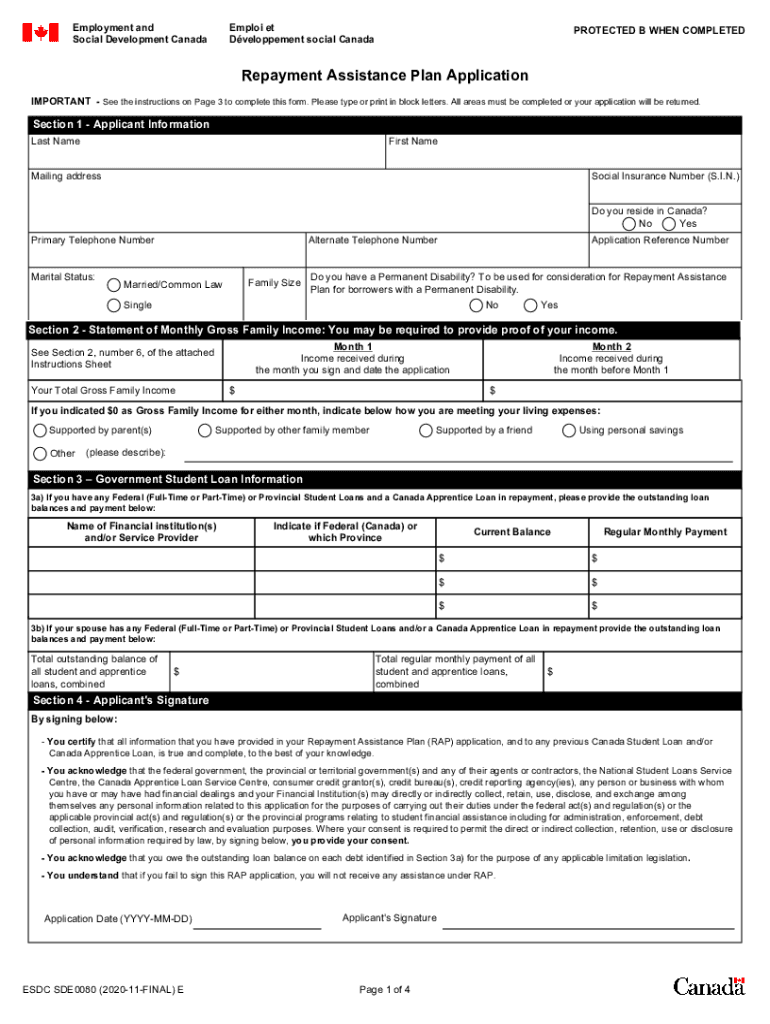  Employment and Social Development Canada Recent Service 2020-2024