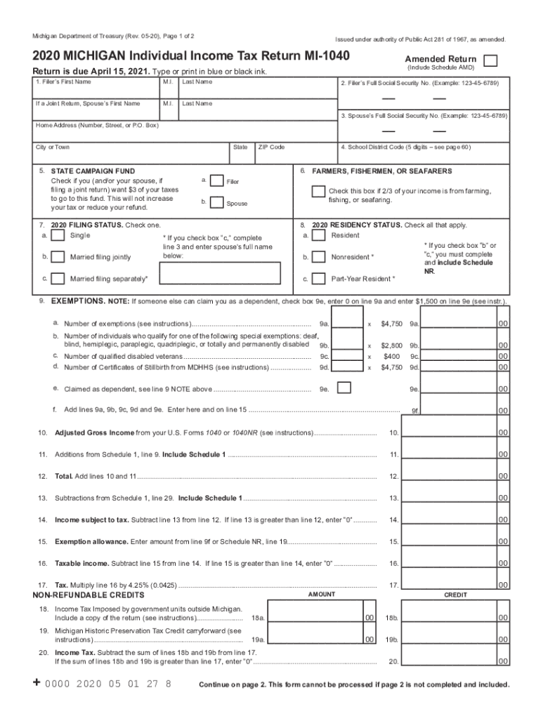  Tax Form Search 2020