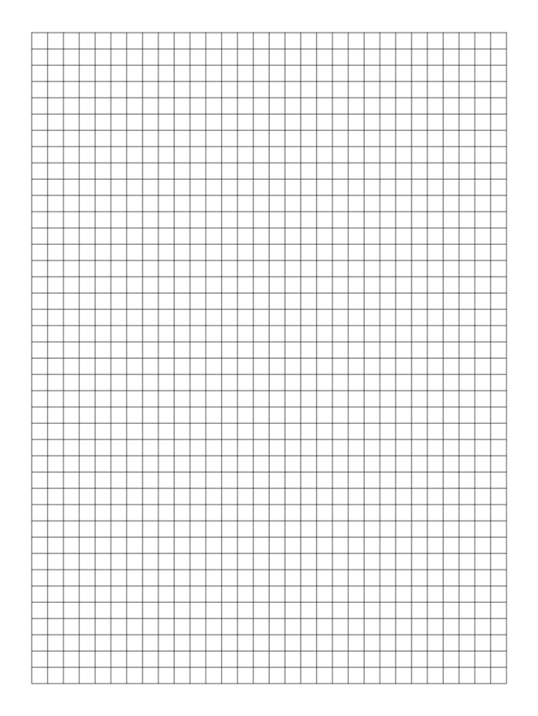Simple Grid 30x40 Black Graph Paper  Form