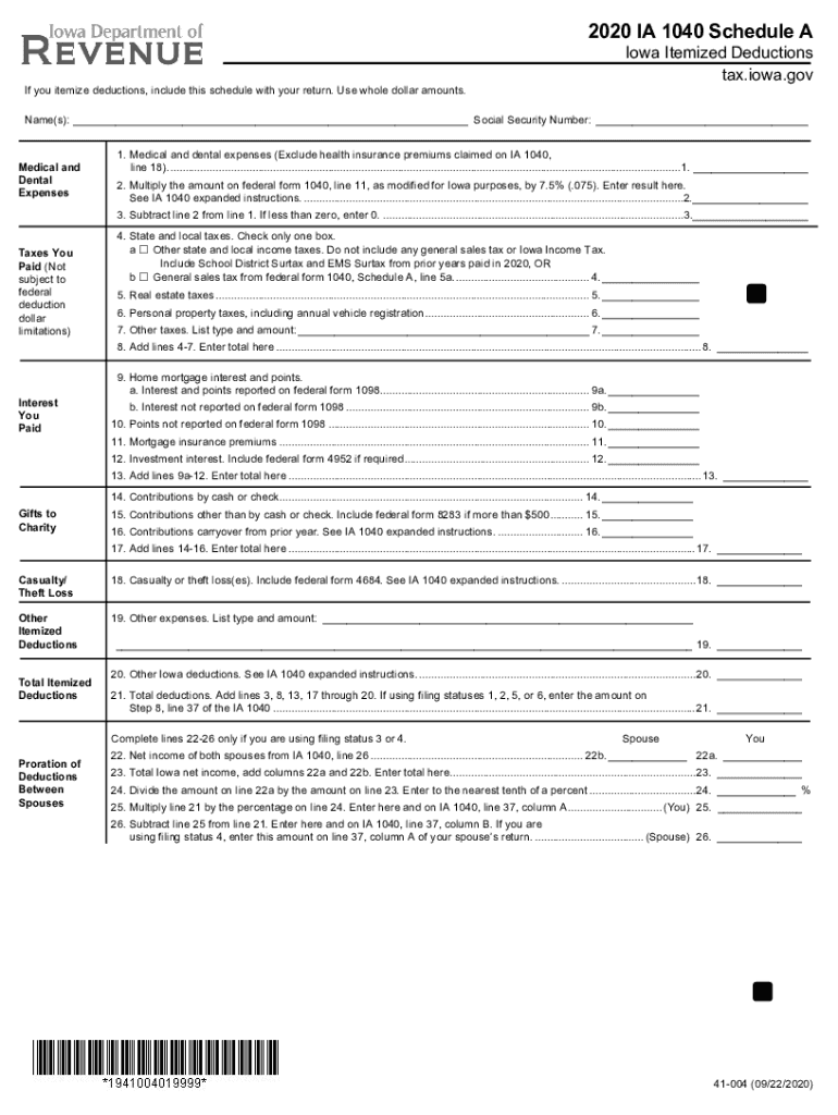  Schedule a Form 1040 Itemized Deductions Guide NerdWallet 2020