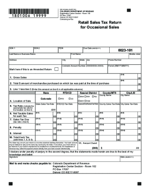 Co Sales Tax Return - Fill Out and Sign Printable PDF Template | signNow