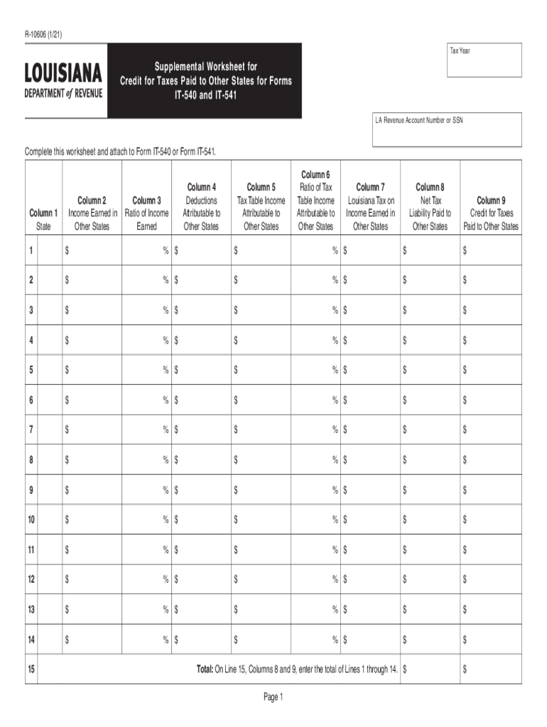  LA R 10606 Form 2021-2024