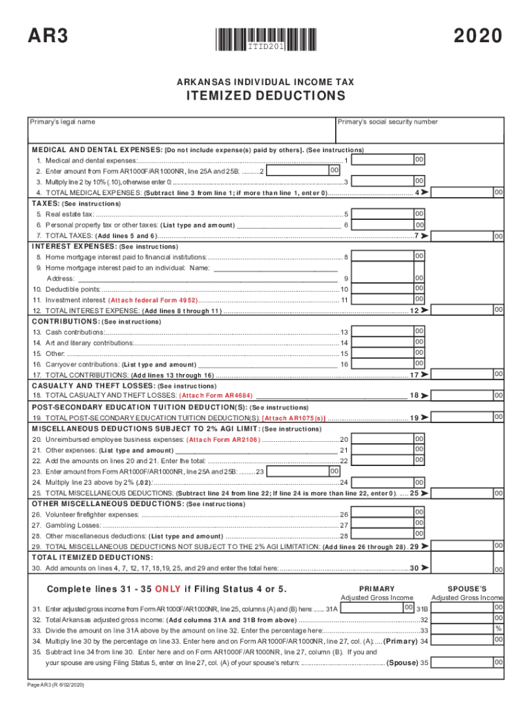 Arkansas Tax Forms and Instructions for Income Tax Pro