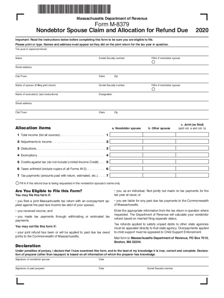  Tax Year of Expected Refund 2020