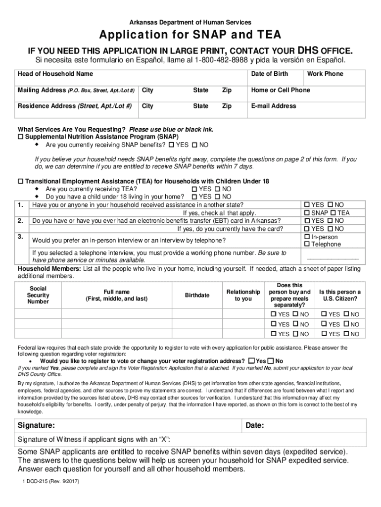  DCO 0095, Application for Family Medicaid Assistance 2017-2024