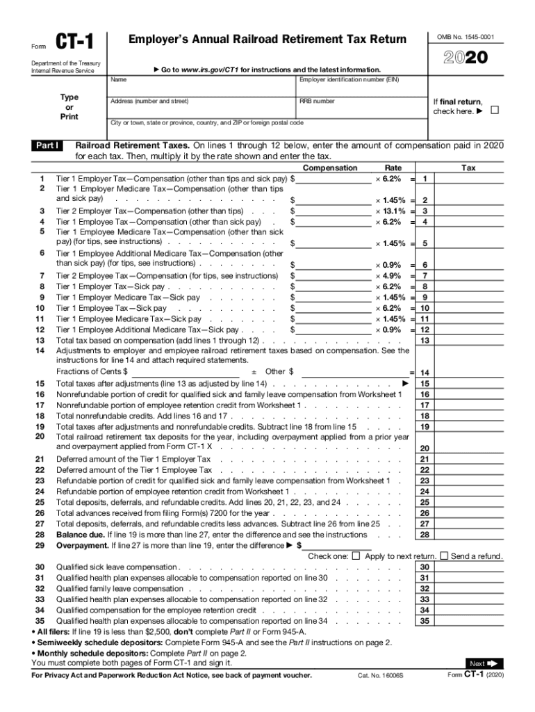  IRS CT 1 Fill Out Tax Template OnlineUS Legal Forms 2020