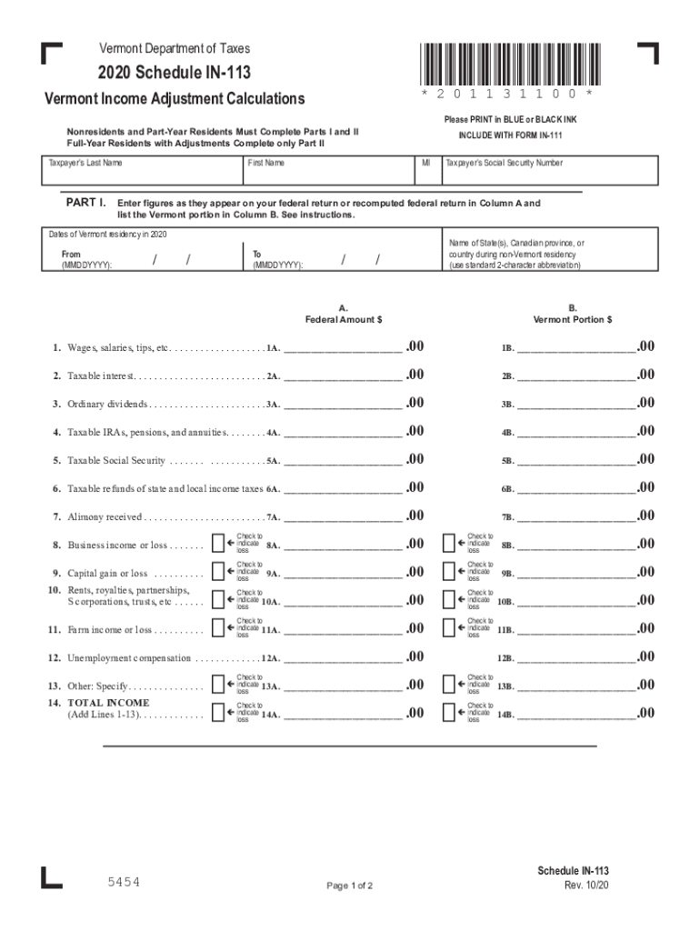  Tax Year Personal Income Tax Forms Department of 2020