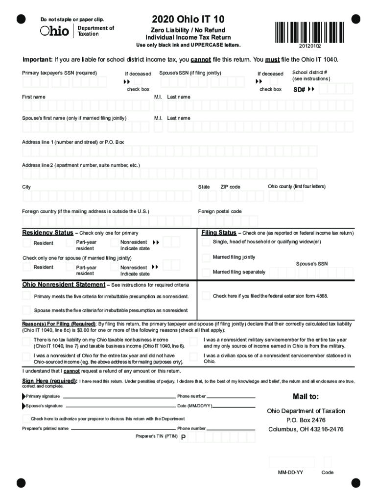 Ohio Tax Forms Printable State Ohio it 1040 Form Ohio Tax Forms Printable State Ohio it 1040 Form Ohio Tax Forms Printable State