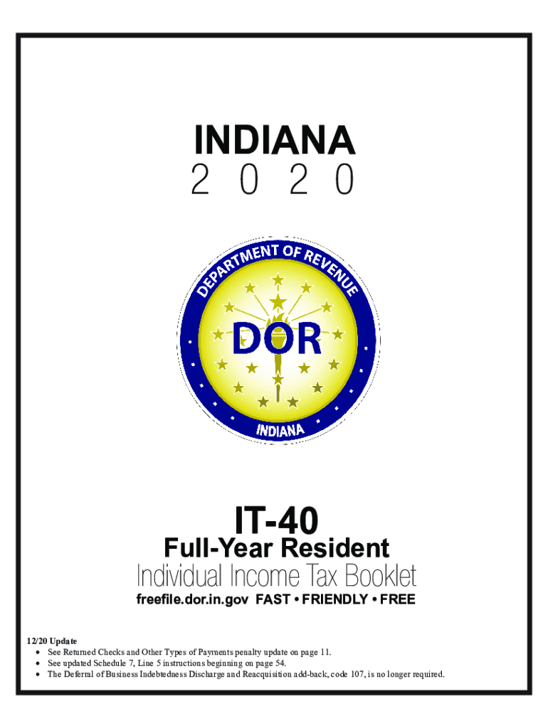  Indiana it 40 Form 2020