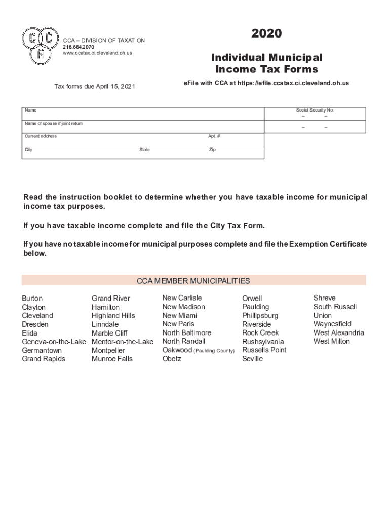  Individual Tax Form 2020