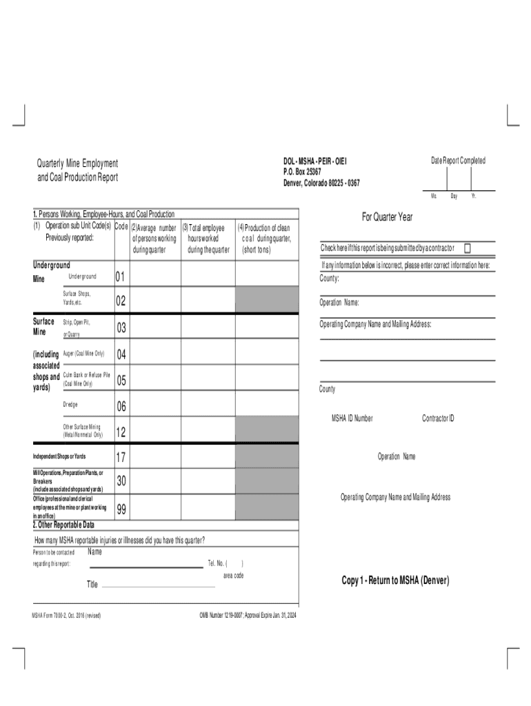  Msha 7000 2 Form 2016-2024