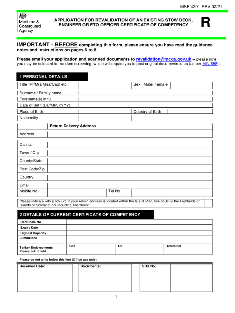 Msf 4201 Rev 05 21  Form