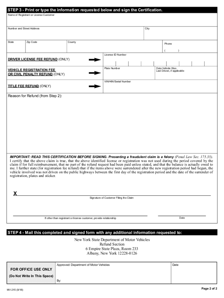  Mv215 Form 2018-2024