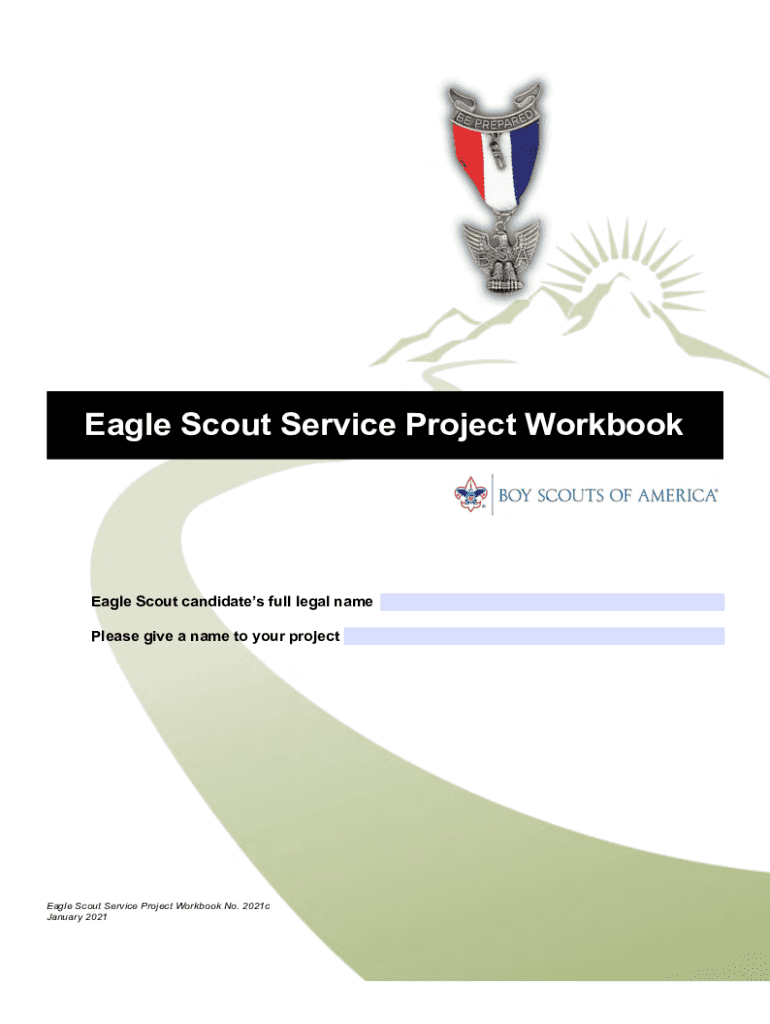 Get and Sign Eagle Scout Project Workbook  Form