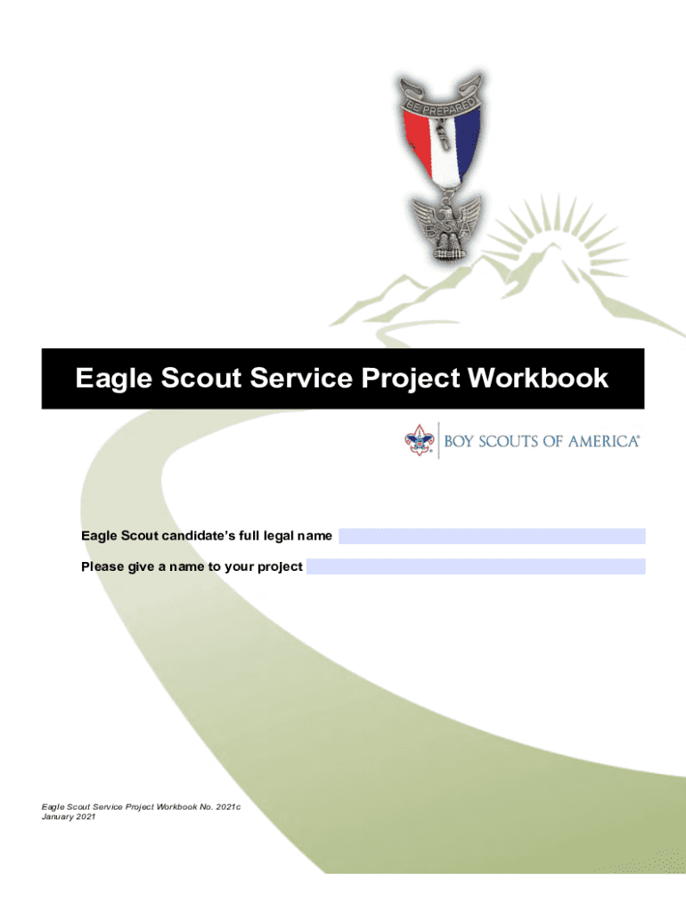 Eagle Scout Project Workbook  Form