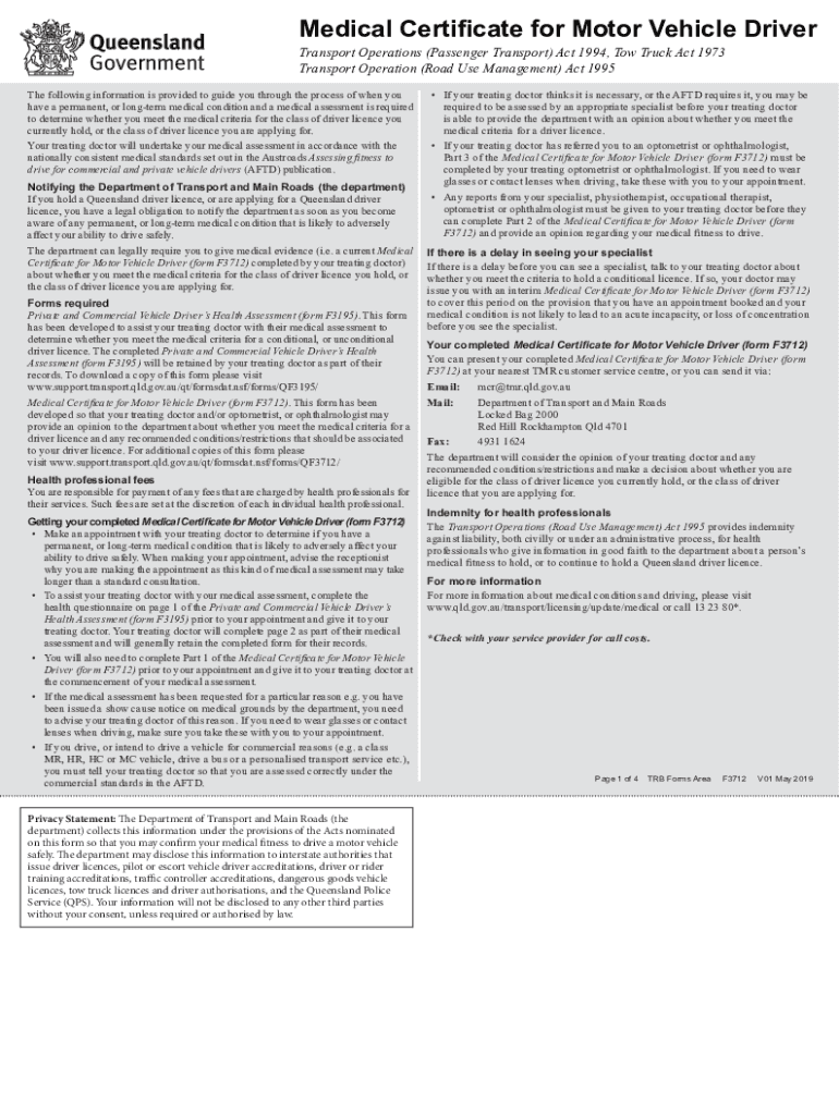  Transport Operation Road Use Management Act 2019