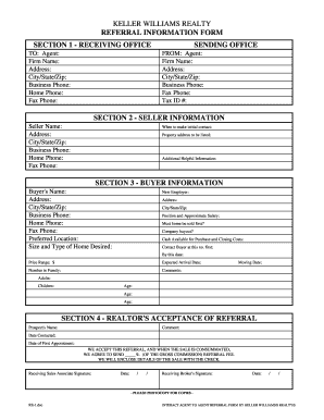 Kw Referral Form