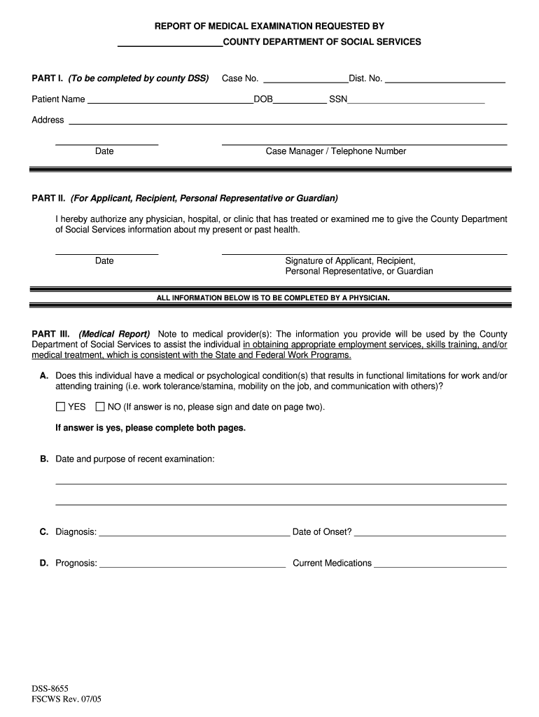 Dss 8655 Form