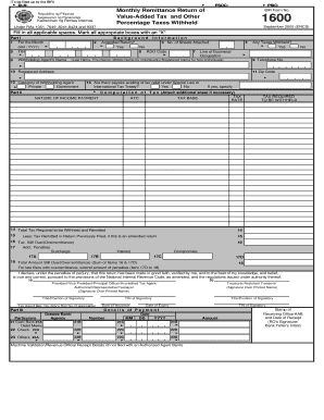 Bir 1600 Form Download