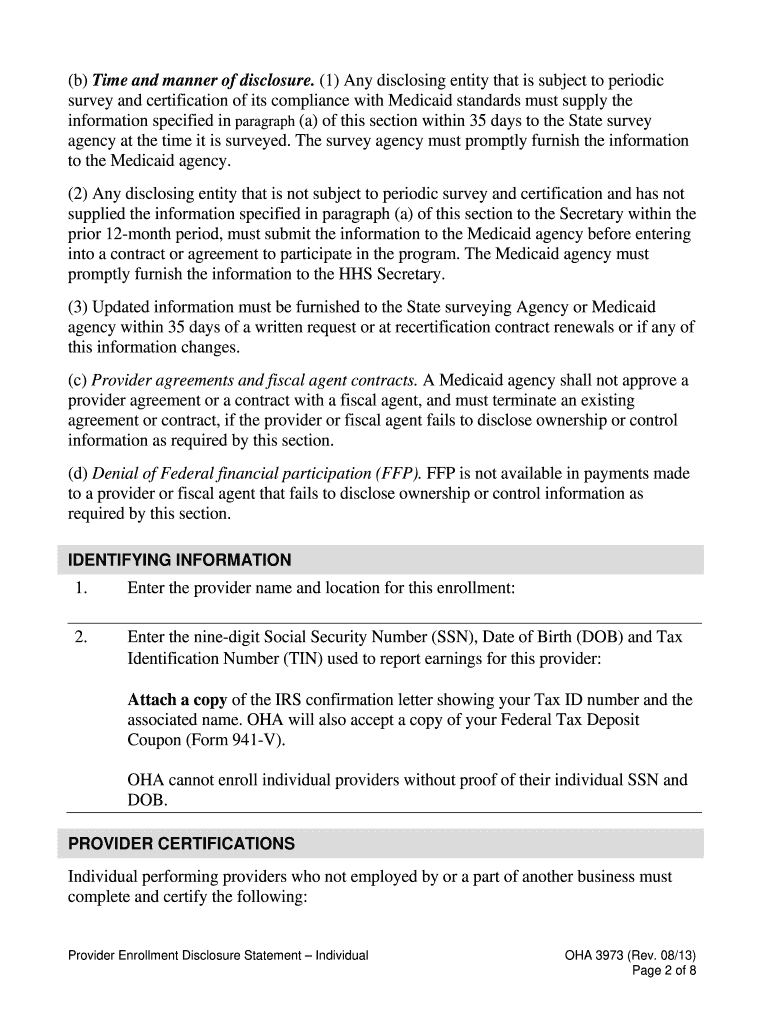  Oha 3973 Form 2013-2024