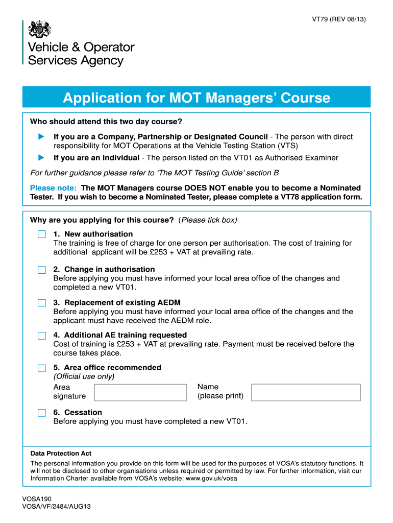  Mot Vt79 Form 2013