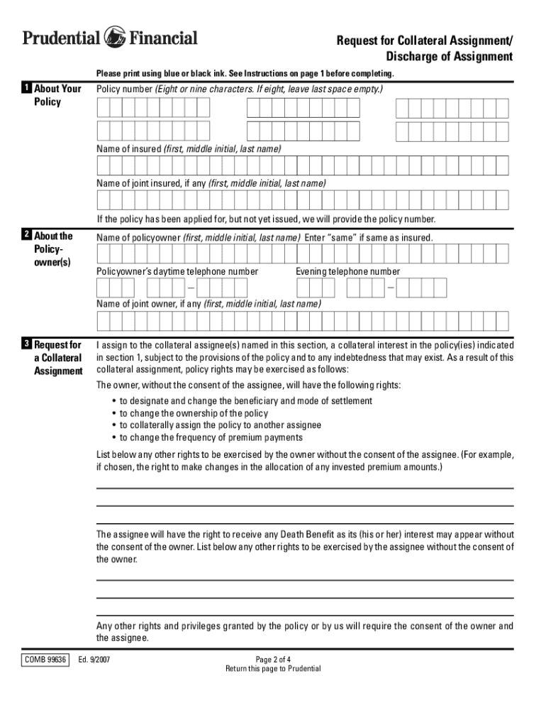  Prudential Collateral of Assignment  First Resource Group 2007