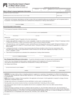 Icbc Parental Consent Form