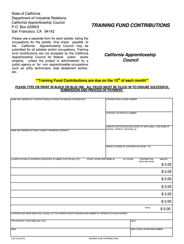  Cac2 Form 2012-2024