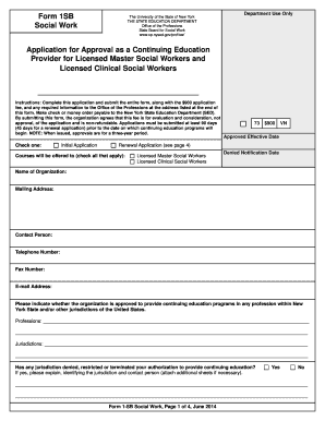 Application for Approval as a Continuing Education Provider for Op Nysed  Form