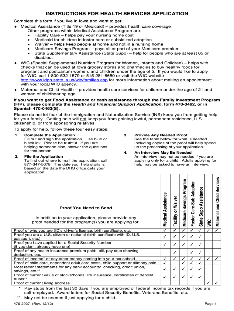  Ia Form 470 2012-2024