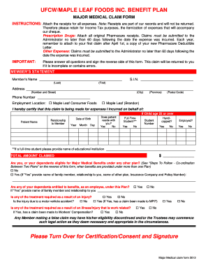 Maple Leaf Foods Benefit Plan  Form