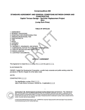 Consensusdocs 200  Form