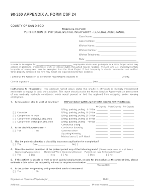 Csf 24  Form