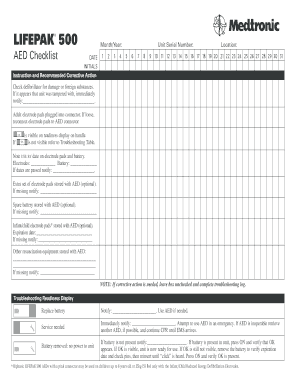 Aed Checklist  Form