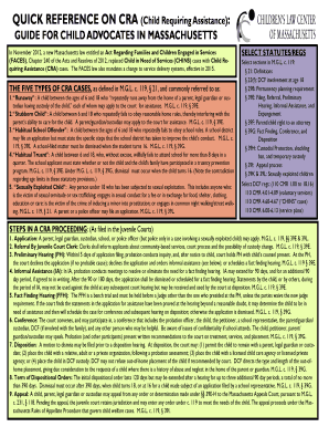 Child Requiring Assistance Massachusetts  Form